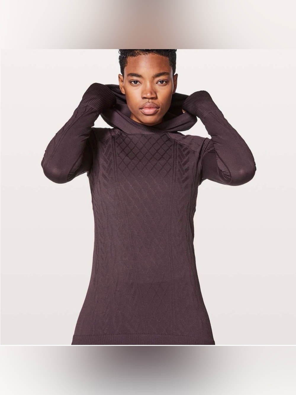 EUC Lululemon Rest Less Hoodie Plum